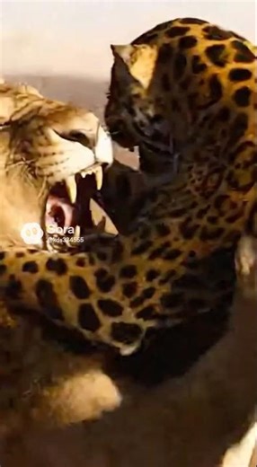Speed vs Power: Jaguar vs Lion #lion #jaguar #fighting