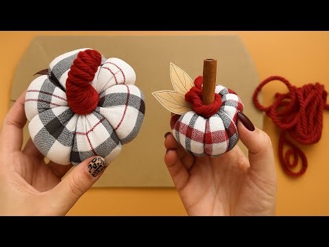 Handmade Fabric pumpkins🎃DIY and Craft ideas for your Home✨🤩