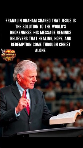 Jesus Brings Hope and Restoration#FranklinGraham#FaithJourney#ChristianFaith