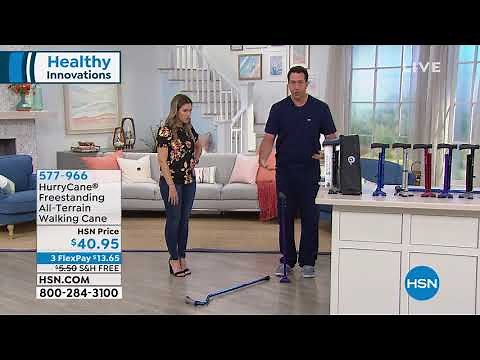 HurryCane Freestanding AllTerrain Walking Cane