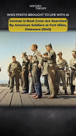 341K views · 4.1K reactions | WW2 Photo Brought to Life: German U-Boat Crew are Searched and Processed at Delaware after Surrender to Americans #ww2 #WWII #ColorizedHistory #broughttolife #wwiihistory #ww2history | History Theory | Facebook