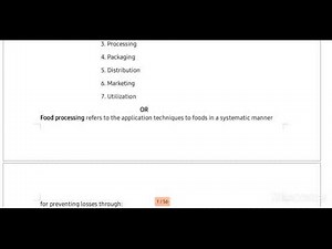 Lecture-1;Introduction to Agro Processing Management: ABM-3510
