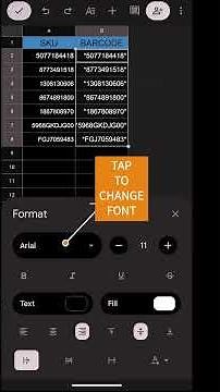 Add Barcodes in Google Sheets (Mobile App) #googlesheets