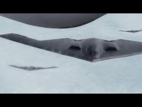 Multiple US B-2 Stealth Bombers Take Off For Hypnotic Mid Air Refueling