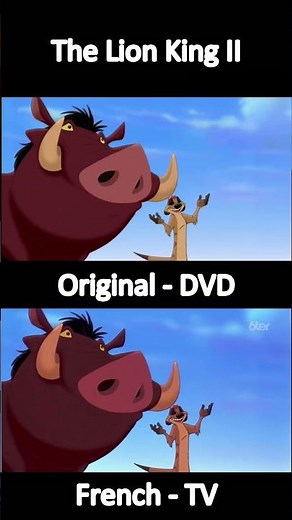 Le Roi Lion II - L'Honneur de la Tribu - Comparaison du Générique