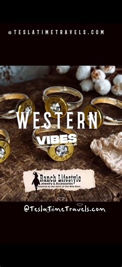 Authentic western-inspired jewelry featuring repurposed bullet shells,