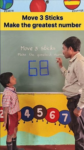 Move 3 Sticks to make the greatest number ! | Teacher Innovation Ideas #education #brainlearning