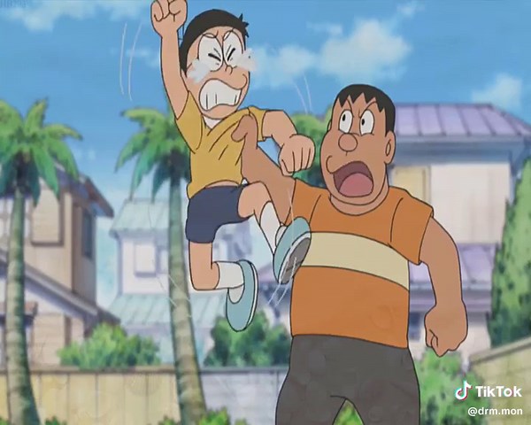 ドラえもんのスイカ割り遊び