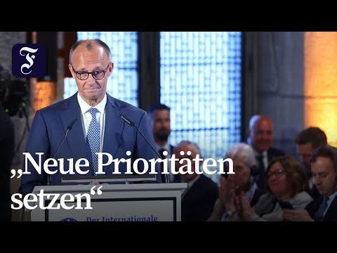 Charlemagne Prize for Draghi: Merz urges EU budget reform
