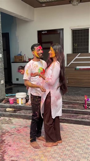 Celebrating Our First Holi as a Newly Married Couple