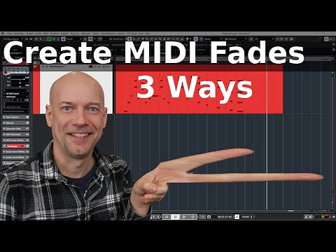 Create MIDI fade ins in Cubase