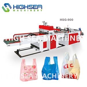 [Hot Item] Heat Cutting Grocery Plastic Bag Vegetable Bag Fruit Bag Carry Handle Bag T-Shirt Bag Vest Bag Making Machine