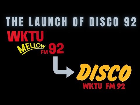 Disco 92 WKTU is Launched - July 24, 1978 / 6PM