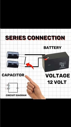 series and parallel connection of capacitor #short