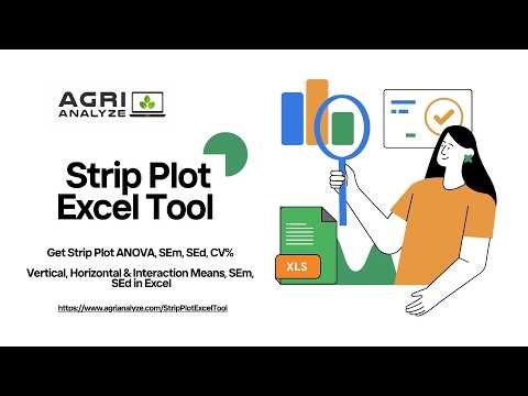 Strip Plot Design Excel Tool using Agri Analyze