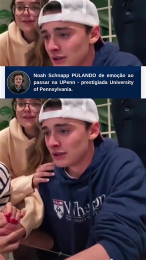 Noah Schnapp, o icônico Will Byers de Stranger Things, teve uma reação inesquecível ao ser aceito na University of Pennsylvania em 2021. No vídeo viral do TikTok, ele e a família – pais Karine e Mitchell, mais a irmã gêmea Chloe – pulam, gritam e abraçam de alegria ao ler o e-mail de aprovação na Ivy League, com taxa de aceitação de apenas 6-8%.