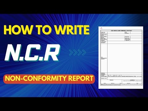 How to Write NCR | Non Conformity Report Kaise Likhe | NCR With Example
