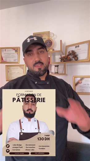 بالنسبة لناس لي كانو كيسولو واش غادي نبدأو من الأول 👇 🎉 فرصــة مميّزة ما كتتعوّضش! التسجيل مفتوح دابا فـ دورة تكوينية أونلاين فمجال الحلويّات لشهر فبراير 🍰 📚 الدورة عن بُعد، من راحة دارك، وبـ فيديوهات مسجّلة كتبقى عندك ديما وترجع ليها فـ أي وقت 👩‍🍳 💰 عرض استثنائي ومحدود بزاف 🔥 🎁 غير لأول 20 مشترك: 100 درهم فقط!! ⏳ من بعد كيرجع الثمن: 130 درهم للشهر وفيها أسرار وتقنيات احترافية باش تطوّر مستواك وتدخل مجال الحلويات بثقة إن شاء الله ✨ 🧁 شنو غادي نتعلّمو؟ ✔️ Trompe l’œil ✔️ كيك ديزاين 🎂 ✔