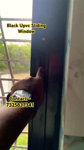 Transforming Spaces with Sleek Black uPVC Sliding Windows! 🖤🪟#home #upvc #interiordesign #building