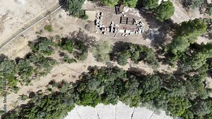 The Epidaurus Ancient Theatre is a theatre in the Greek old city of Epidaurus dedicated to the ancient Greek God of medicine, Asclepius.