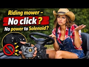 Riding mower - How to bypass safety switch.