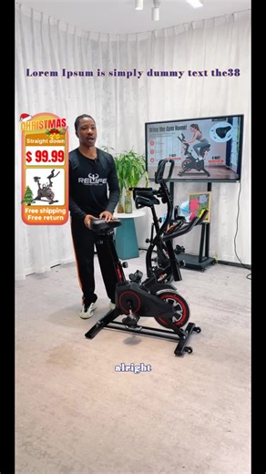 RELIFE REBUILD YOUR LIFE Mini Exercise Bike Compact Stationary Bike Silent Indoor Cycling for Small Space w/Adjustable Seat, Smooth Pedal & Belt Drive