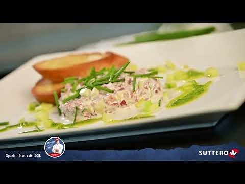 Studis Mostbröckli-Tatar mit SUTTERO Mostbröckli