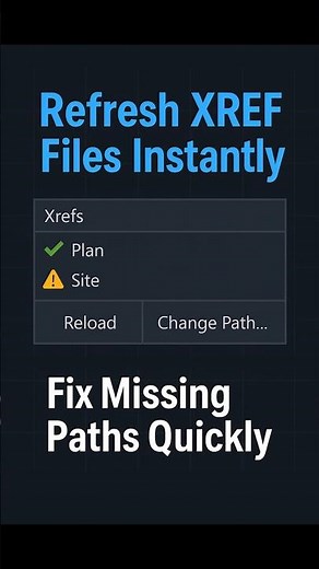 Fix ‘Not Found’ XREFs & Reload All References in AutoCAD Fast!