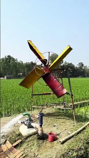 How to Make a Free Energy Windmill Water Pump Using Metal Drums