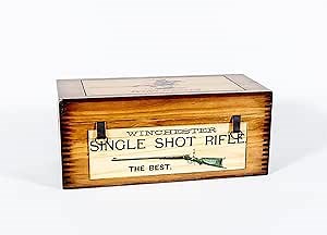 Winchester WOODEN FIELD BOX Gear Storage Box With Removable Upper Tray – Made in USA