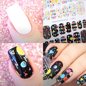 Nail art using water decals! 🔥 | Sveta Sanders