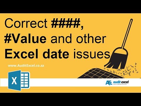 Fix ####, #VALUE and other dates issues in Excel with Text to Column