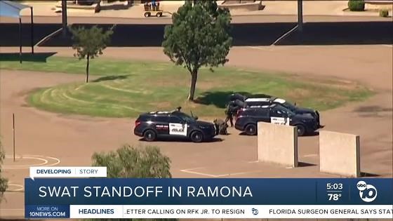 Standoff forces evacuation of elementary school in Ramona