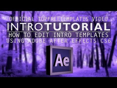 Tutorial On How To Edit After Effects Intro Template