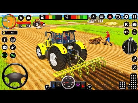 Modern Tractor Farming Driving Simulator 3D - New Tractor Games - Android Gameplay