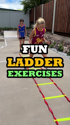 Fun Ladder Exercises for Tennis Players #tennisfitness #tennis #tennisplayer #tenniskids #strengthandconditioning #tennislife | Tennis Fitness