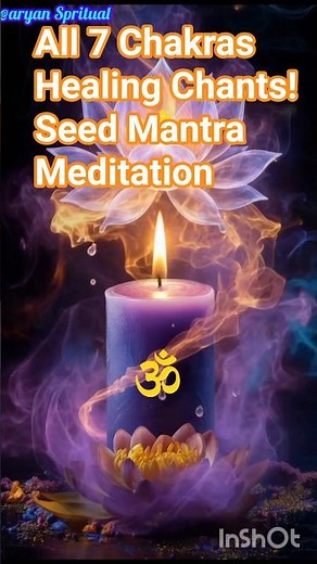All 7 Chakras Healing Chants | Seed Mantra Meditation #shorts #chakrahealing
