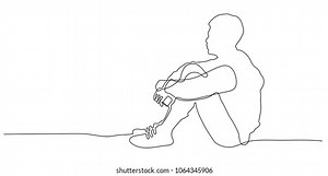 Man Sitting On Knees Reference