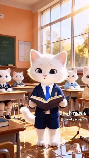 New White Kitten & Papa Cat Cartoon Stories for Kids