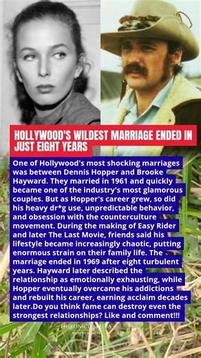 Hollywood's Wildest Marriage Ended In Just Eight Years#dennishopper