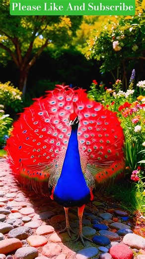 Colourful Peacock 🦚 And Sound. #peacock #shorts