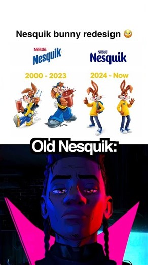 Nesquik bunny evolution 😳