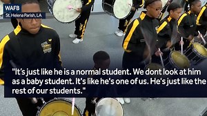 449K views · 14K reactions | He's only five years old and is playing in the high school band! | 16 WAPT News | Facebook