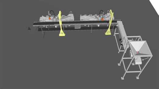 visual components 传送带跟踪机器人视觉分拣仿真