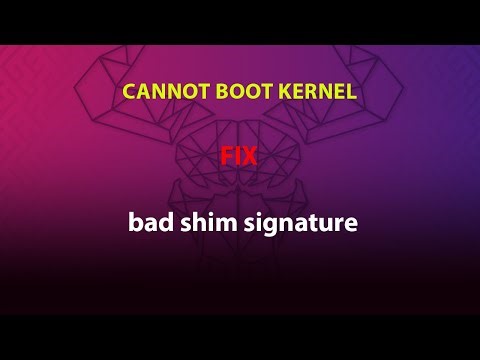 UBUNTU FIX: bad shim signature