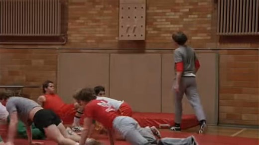 I’m often asked about the pegboard scene in VISION QUEST. That was all me. No stunt doubles or safety measures. I trained for a long time and had to climb it several times to get all the angles. The “trick” is not to over extend, so you’d be pulling up your entire body weight. You have to keep it compact. Arms and elbows tight. 💪🏽You can support the @FMJDiary project by bidding on a signed VQ poster here: