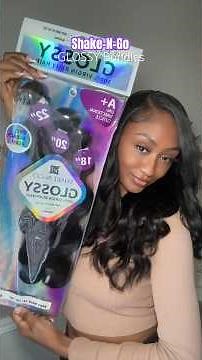 Style GLOSSY Hair Bundles with Me💜 | Shake-N-Go
