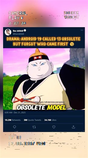 Drama: Android 19 Called 13 Obsolete But Forgot Who Came First 😏 #sparkingzero #crashout #knockout