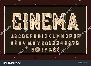 Typeface Vector Design Alphabet Font Black Stock Vector (Royalty Free) 1939411915 | Shutterstock