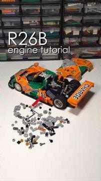 Mazda 787B engine tutorial - upgrading the final model #lego #moc #tutorial #lemans